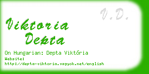 viktoria depta business card