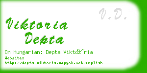 viktoria depta business card